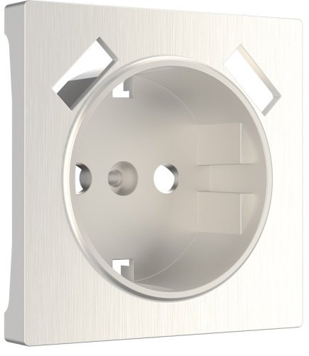 Лицевая панель Werkel для 1-м. розетки 220В+2хUSB перламутровый рифленый картинка